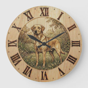 Labrador Retriever wooden Wall Clock