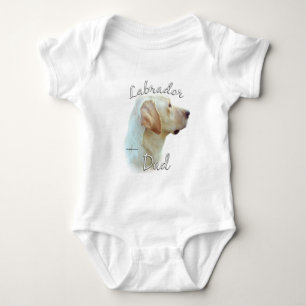Labrador Retriever (yellow) Dad 2 Baby Bodysuit