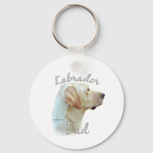 Labrador Retriever (yellow) Dad 2 Keychain