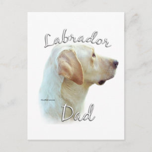 Labrador Retriever (yellow) Dad 2 Postcard