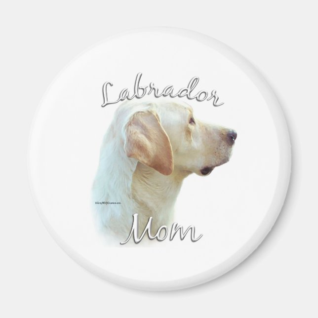 Labrador Retriever (yellow) Mom 2 Magnet (Front)