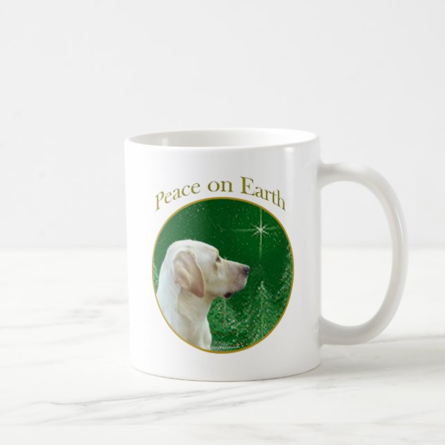Labrador Retriever (yellow) Peace Coffee Mug (Right)