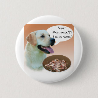 Labrador Retriever (yellow) Turkey 2 Inch Round Button