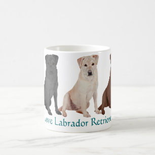 Labrador Retrievers - 3 Colours to Love Coffee Mug