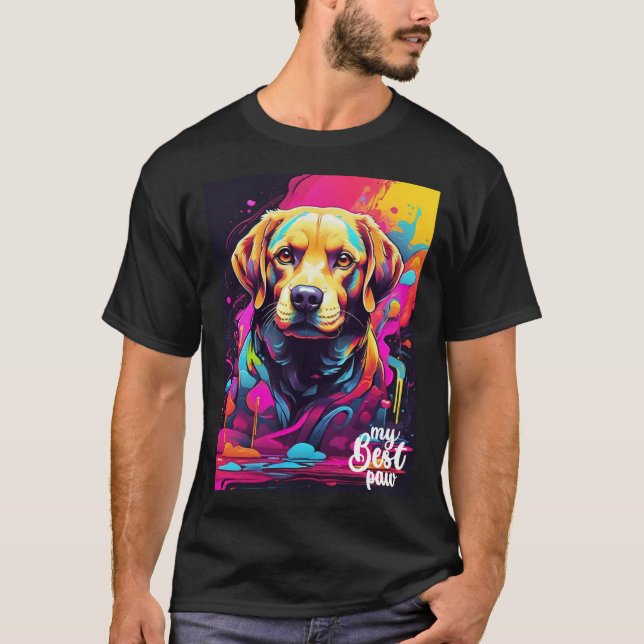 Labrador Retrievers Graffiti T-Shirt (Front)
