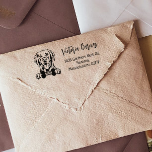 Labrador Return Address, Dog Breed Rubber Stamp