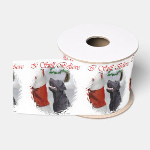 Labrador Rretriever Believe Christmas Grosgrain Ribbon