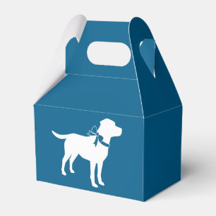 Labrador Theme - Dog Baby Shower Blue Lab Favor Box