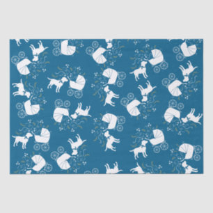 Labrador Theme - Dog Baby Shower Blue Lab Tissue Paper