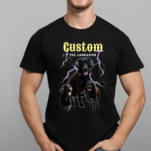 Labrador Trendy Bootleg Personalized Dog Photo 90s Sweatshirt