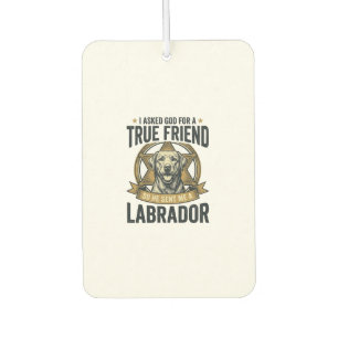 Labrador True Friend Vintage Dog Lover Design_1 Air Freshener