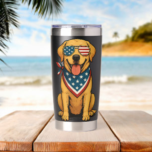 Labrador USA 4th of July Insulated Tumbler