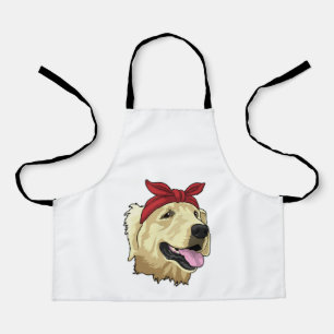 Labrador with Bandana Apron