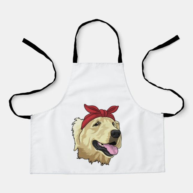 Labrador with Bandana Apron (Front)