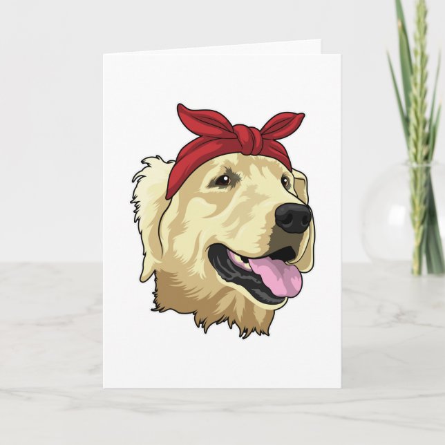 Labrador with Bandana Card (Front)