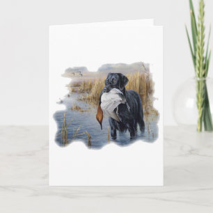 Labrador with Duck- Duck Hunting Card