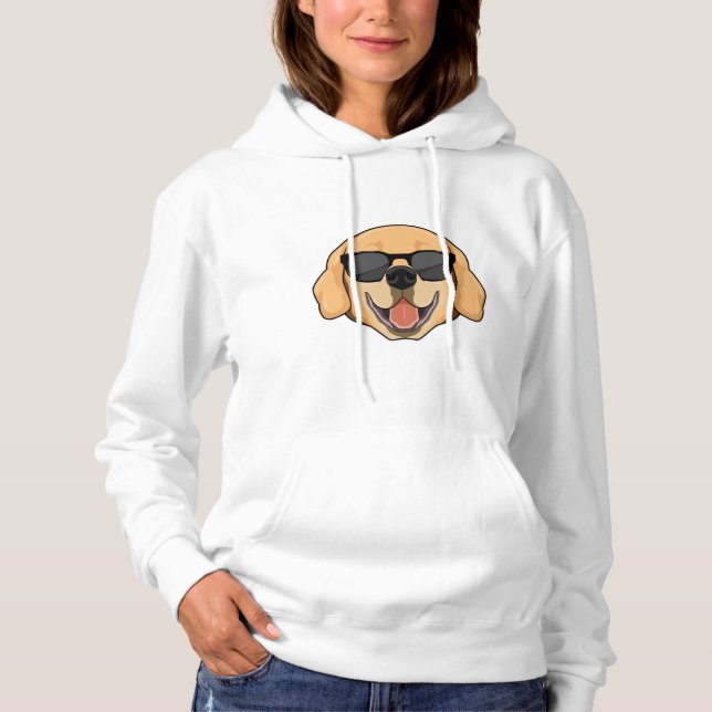 Labrador with Sunglasses Hoodie (Front)