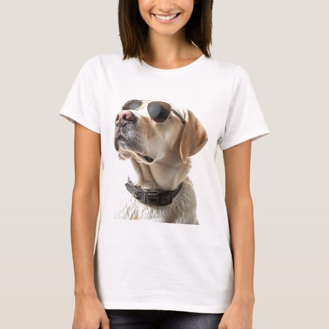 Labrador With Sunglasses T-Shirt (Front)