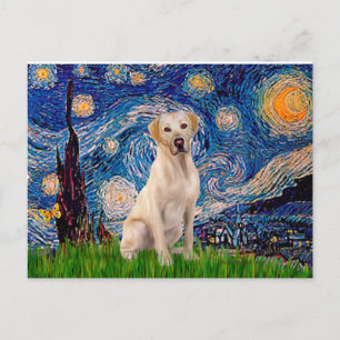 Labrador (Y7) - Starry Night Postcard