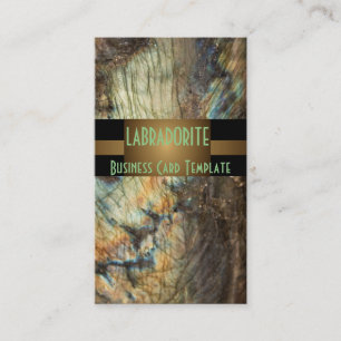 Labradorite Minerals Gemstone Business Card