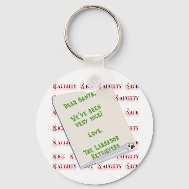 LabradorpluralNice Keychain (Front)