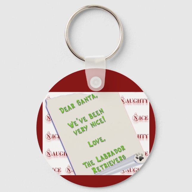 LabradorpluralNice Keychain (Front)