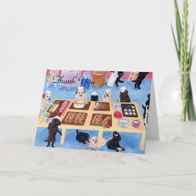Labradors Bakery Thank You Card (Front)