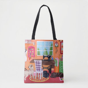 Labradors in Mom's Sewing Room Tote