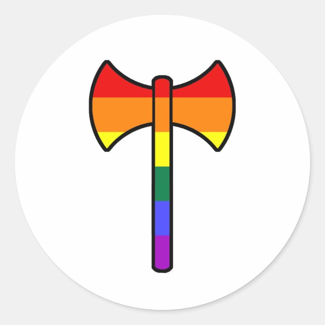 Labrys Classic Round Sticker (Front)