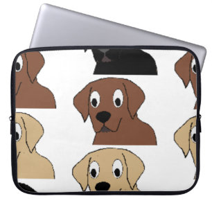 labs 3 colours cartoon head laptop sleeve