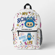 Labubu Backpack - school warheads me life