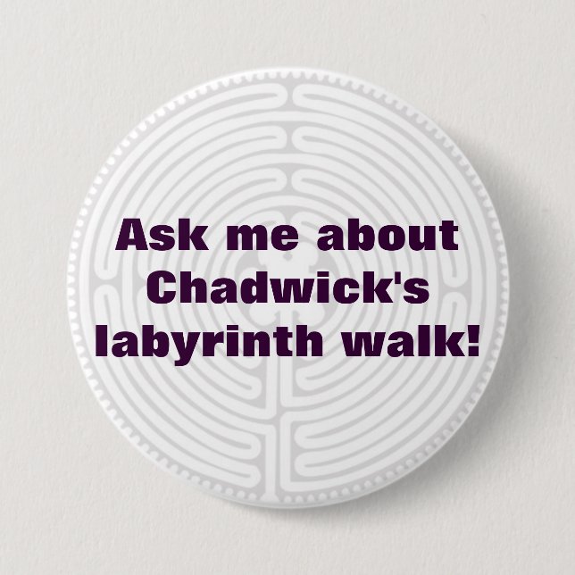labyrinth 3 inch round button (Front)