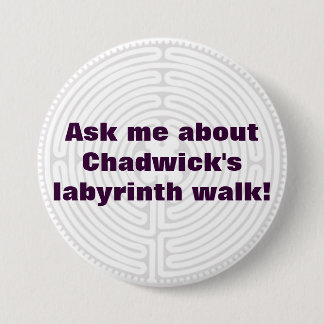 labyrinth 3 inch round button