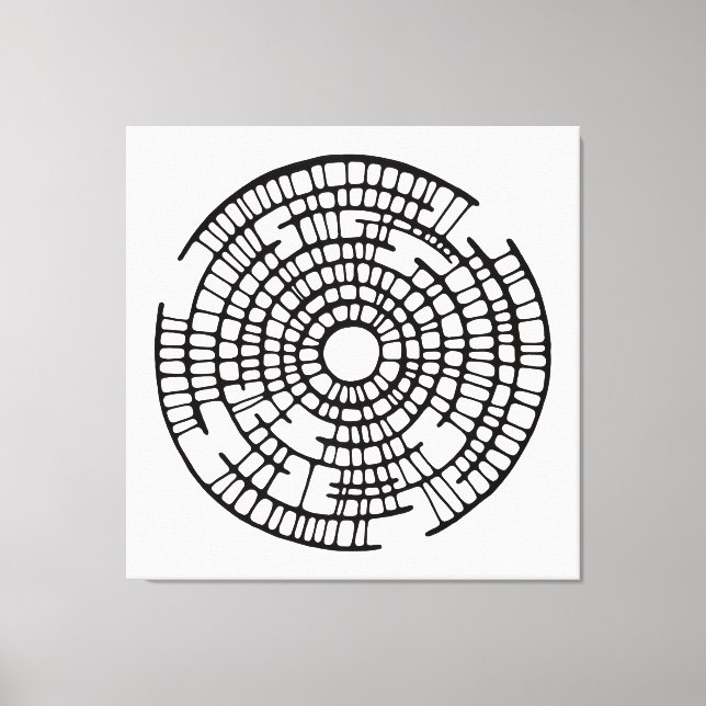 Labyrinth / Abstraction / Minimalistic Art Canvas Print (Front)