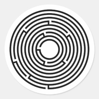 Labyrinth Classic Round Sticker