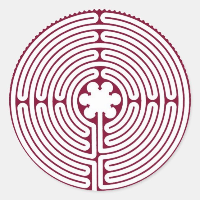 Labyrinth Classic Round Sticker (Front)
