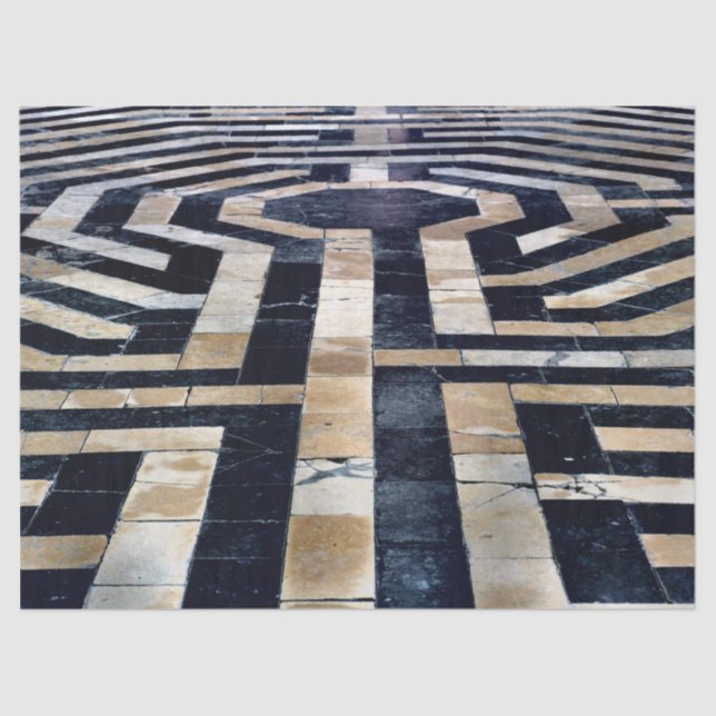 labyrinth floor tissue paper (Front)