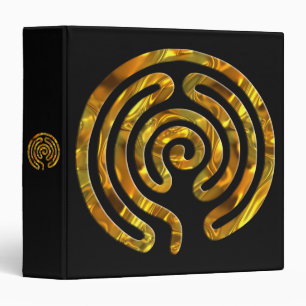 Labyrinth GOLD   black Binder