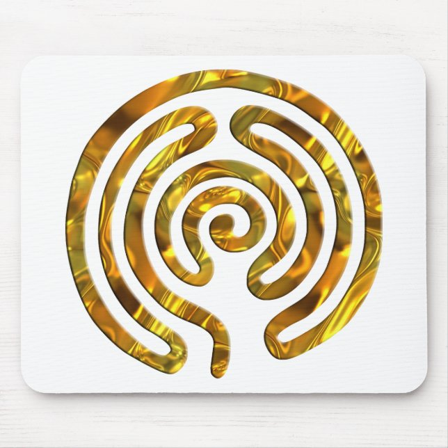 Labyrinth GOLD | make your own background Mouse Pad (Front)