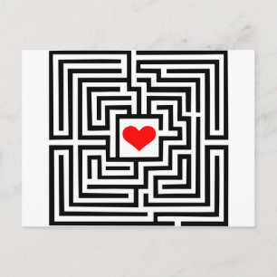 Labyrinth - Heart Postcard