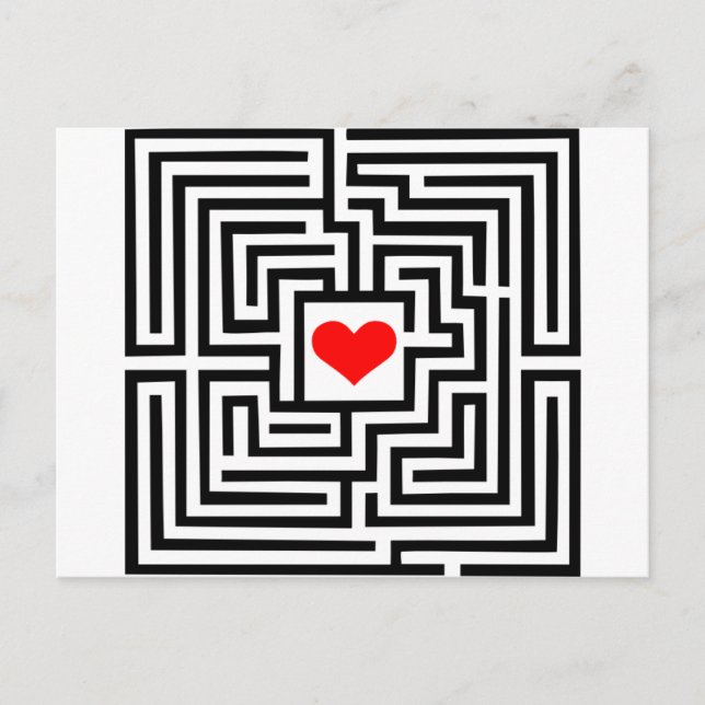 Labyrinth - Heart Postcard (Front)
