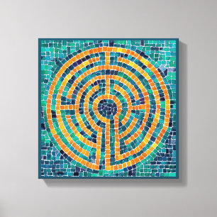 LABYRINTH II 12"x12" Wrapped Canvas (1.5" Deep)