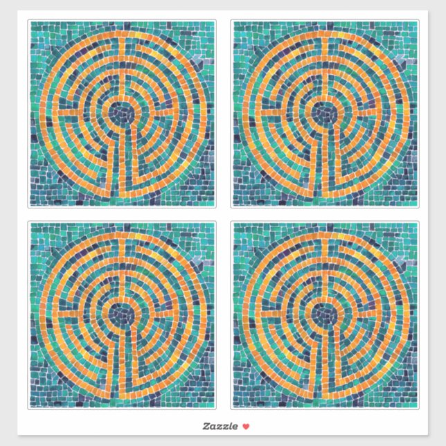 LABYRINTH II 14" (4 Small) Vinyl Sticker (Sheet)