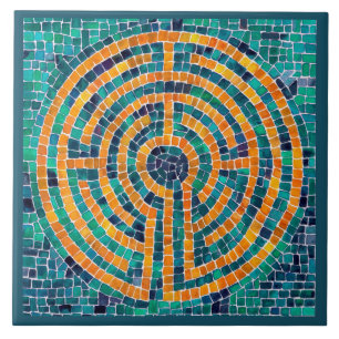 LABYRINTH II 6x6 Carreaux en céramique - Vert