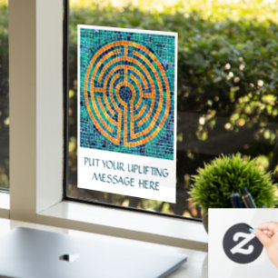 LABYRINTH II 8x11 Window Cling +Text