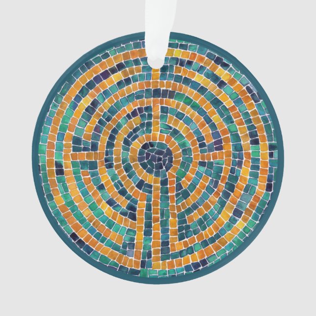 LABYRINTH II Cercle acrylique Ornement (devant)