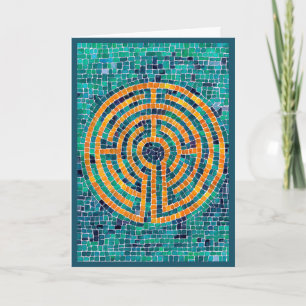 LABYRINTH II Greeting Card / Green