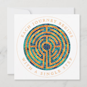 LABYRINTH II Square Flat Encouragement Card