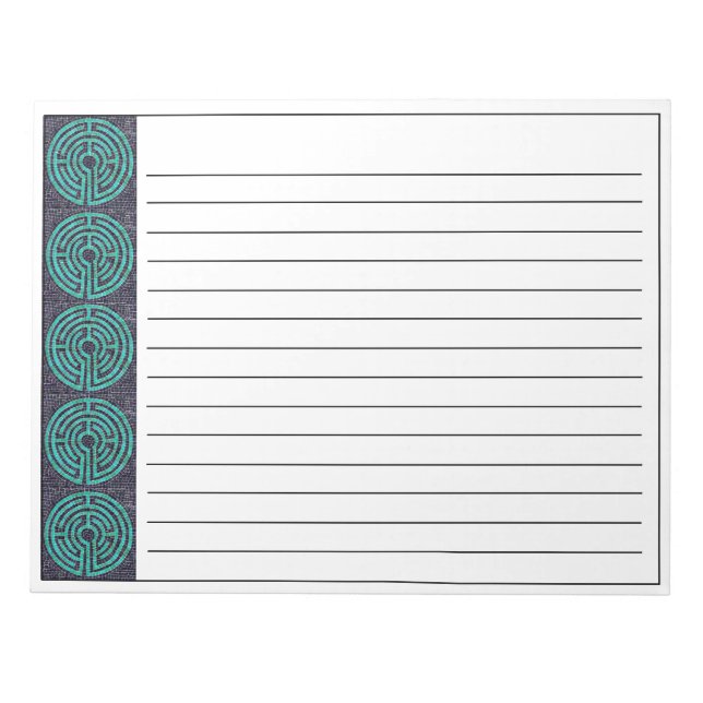LABYRINTH III 11x8.5 Notepad + Lines (Front)