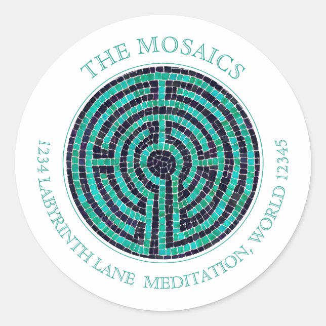 LABYRINTH III Small Address Seals - White (Front)